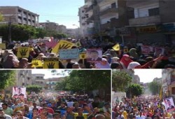 ٣ مسيرات حاشدة ببني سويف تهتف بالقصاص للشهداء