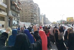 مظاهرة على طريق بلقاس- المنصورة احتجاجًا على انقطاع الكهرباء