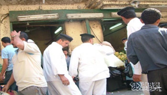 أمن الانقلاب يقطع أرزاق المصريين في وسط البلد