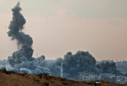 حماس: تدمير العدوالصهيوني برج الظافر جريمة حرب