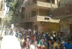 ثوار عين شمس يهتفون ضد ميليشيات الانقلاب الدموي