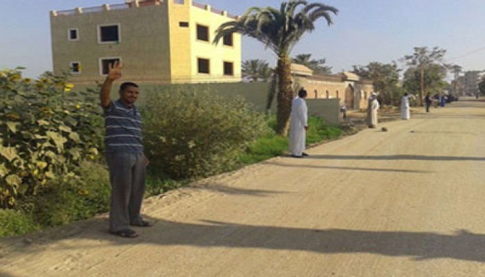 سلسلة بشرية لأحرار سيلا بالفيوم تحيي صمود غزة