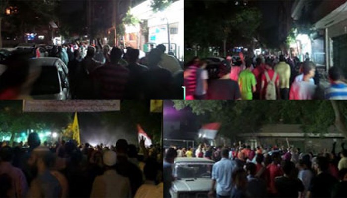 بالصور.. مسيرة ليلية حاشدة بالمعادي ضد أزمات الانقلاب