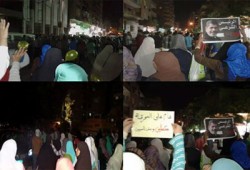 حرائر حلوان يواصلن صمودهن في وجه الانقلاب