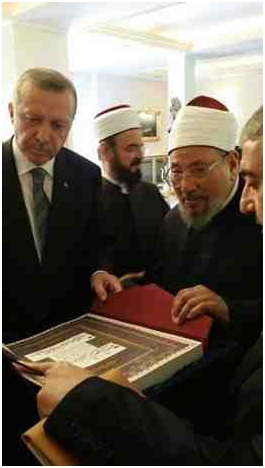 الرئيس التركي أردوغان يستقبل وفد علماء المسلمين