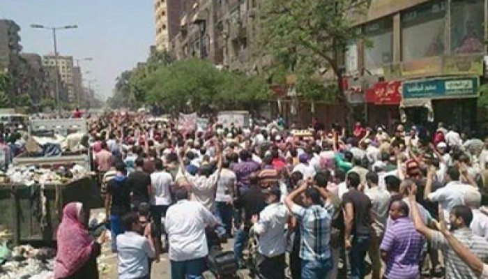 بالصور.. حشود الثوار بمسيرة مسجد الرحمن بالمطرية