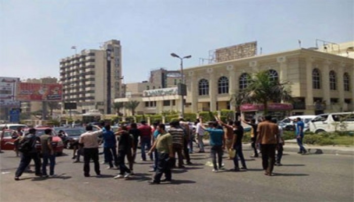 وقفة مفاجئة لطلاب ضد الانقلاب بمدينة نصر