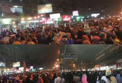 عين شمس تندد بحصار عميل الصهاينة لغزة في مسيرة ليلية