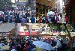 بالصور.. المعادي تنتفض رفضًا للانقلاب وحصار غزة