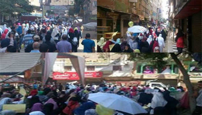 بالصور.. المعادي تنتفض رفضًا للانقلاب وحصار غزة