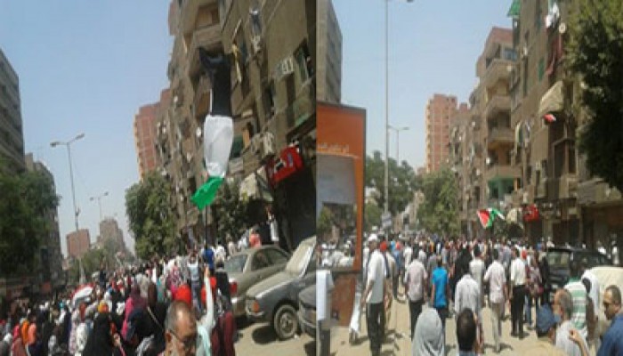 بالصور.. مسيرة عين شمس في أسبوع "المقاومة أمل اﻷمة"