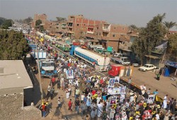 قرى الجيزة تنتفض لدعم غزة ورفض الانقلاب في أول أيام العيد