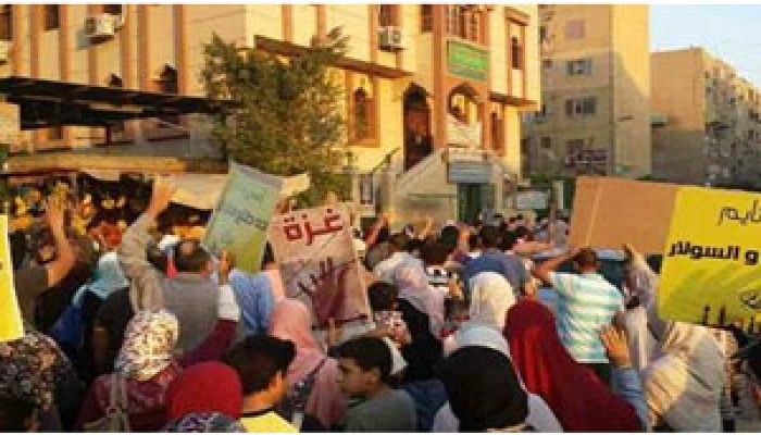 مسيرة حاشدة بمدينة نصر في ختام أسبوع "يسقط عسكر أمريكا"