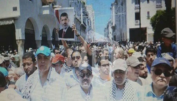 وزراء المغرب يتقدمون مسيرة بالرباط تندد بالعدوان على غزة