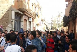 قويسنا تطالب بإسقاط الانقلاب الفاشي في سلسة بشرية