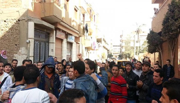 قويسنا تطالب بإسقاط الانقلاب الفاشي في سلسة بشرية