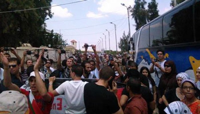 الانقلاب يمنع قافلة دعم غزة ويعيدها إلى القاهرة