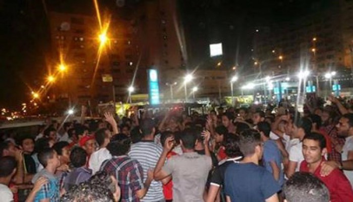 تكتل شباب الثورة يتظاهرون في رمسيس في ذكرى المذبحة