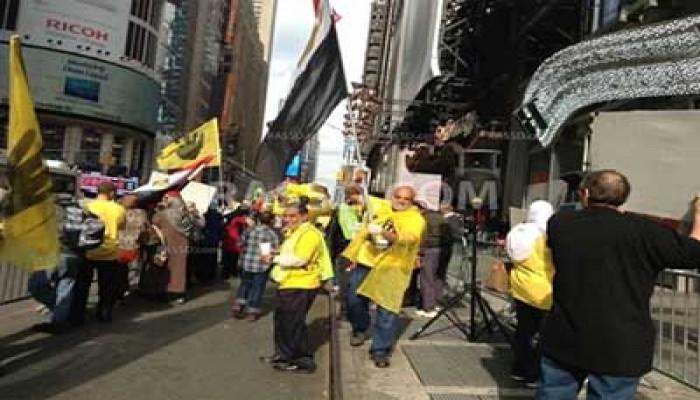 وقفة احتجاجية ضد الانقلاب أمام مكاتب أعضاء بـ"الشيوخ" الأمريكي