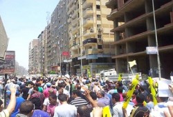 إصابات بالرصاص الحي في مسيرة الهرم