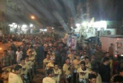 أحرار المنصورة يطالبون بالإفراج عن الحرائر في مسيرة ليلية