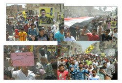 ثوار طامية ينتفضون دعمًا للشرعية واستعدادًا لانتفاضة 3 يوليو