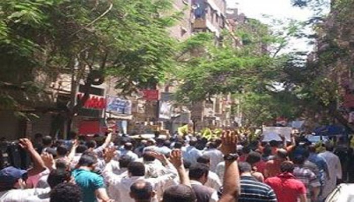 المعادي في مسيرة رافضة للانقلاب ضمن جمعة "سنحيا كرامًا"