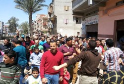مسيرة لشباب كفر سليمان ينتفضون ضد اعتقال حرائر دمياط