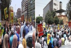 بالصور.. ثوار مصر الجديدة ينتفضون ضد حكم العسكر