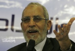 الانقلاب يواصل مهزلة محاكمة المرشد العام ورموز مصر