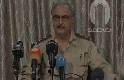 حفتر على خطى السيسي الانقلابي: سأترشح للرئاسة إذا طلبت الجماهير