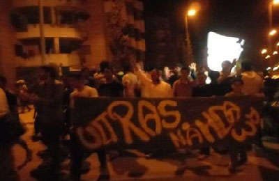 ثوار زايد ينددون باعتقال الطلاب وحرق سيارة مؤيد للشرعية