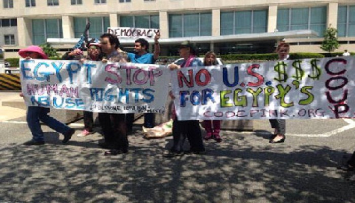 وقفة أمام الخارجية الأمريكية تضامنًا مع محمد سلطان