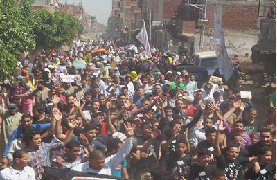 مباشر.. قرية الرئيس مرسي تنتفض في جمعة "مصر ليست تكية"