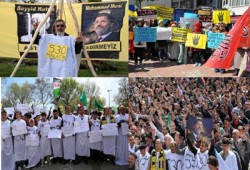 بالصور.. مظاهرات الأتراك ضد أحكام الإعدام الجماعية في مصر