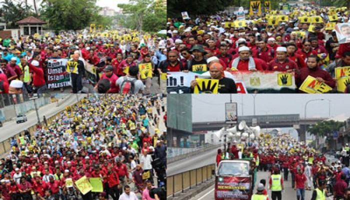بالصور.. العاصمة الماليزية "كوالالمبور" تنتفض ضد الانقلاب في مصر