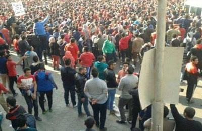 روابط الألتراس تتظاهر ضد ممارسات داخلية الانقلاب