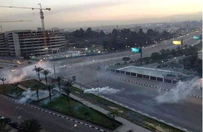 اعتقالات وضرب عشوائي لجمهور الزمالك أمام إستاد القاهرة