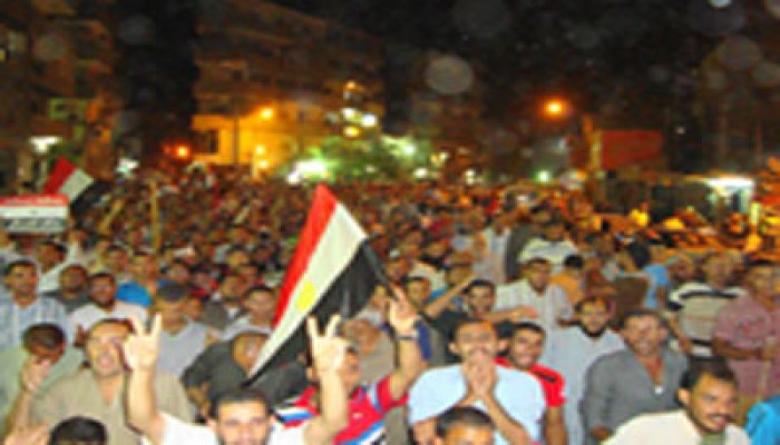 عشرات الآلاف في مسيرات بالمنيا رفضًا للانقلاب وتأييدًا للرئيس مرسي