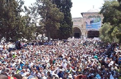 مظاهرات حاشدة تأييدًا للرئيس مرسي داخل فلسطين المحتلة