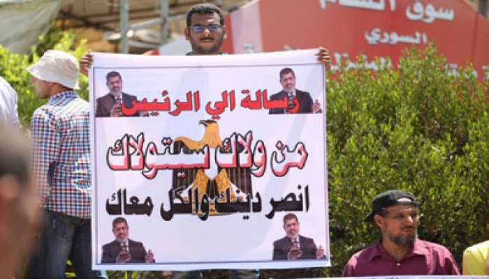 الرئيس مرسي للشعب: بين الهزيمة والنصر صبر ساعة