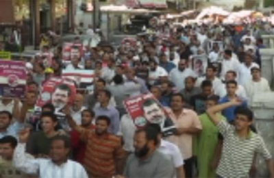 "الفيوم" تعلن العصيان المدني حتى عودة الرئيس مرسي