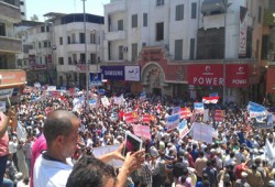 بالصور..  عشرات الآلاف في مظاهرات لتأييد الشرعية بدمياط