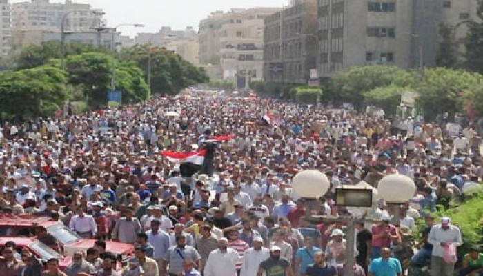 100 ألف في مسيرة بالشرقية تأييدًا للرئيس محمد مرسي