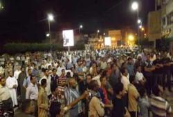 عشرات الآلاف في وقفة بميدان مسلة الفيوم تأييدًا للشرعية