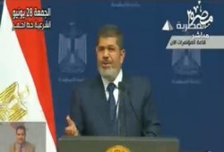 الرئيس مرسي: المعارضة رفضت المشاركة بالحكومة وتجاهلت اليد الممدودة