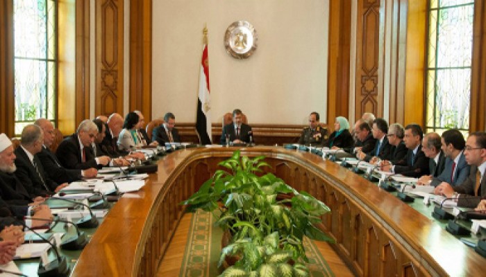 مرسي يترأس غدًا اجتماعًا للحكومة لاستعراض خطة تنمية سيناء