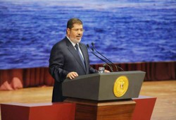 الرئيس مرسي يشهد المؤتمر الوطني للحفاظ على موارد مصر المائية