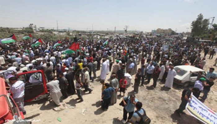 انطلاق الآلاف في المسيرة العالمية لنصرة القدس بقطاع غزة