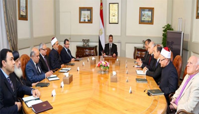 الرئيس مرسي يؤكد ضرورة الاصطفاف الوطني لمواجهة كل التحديات